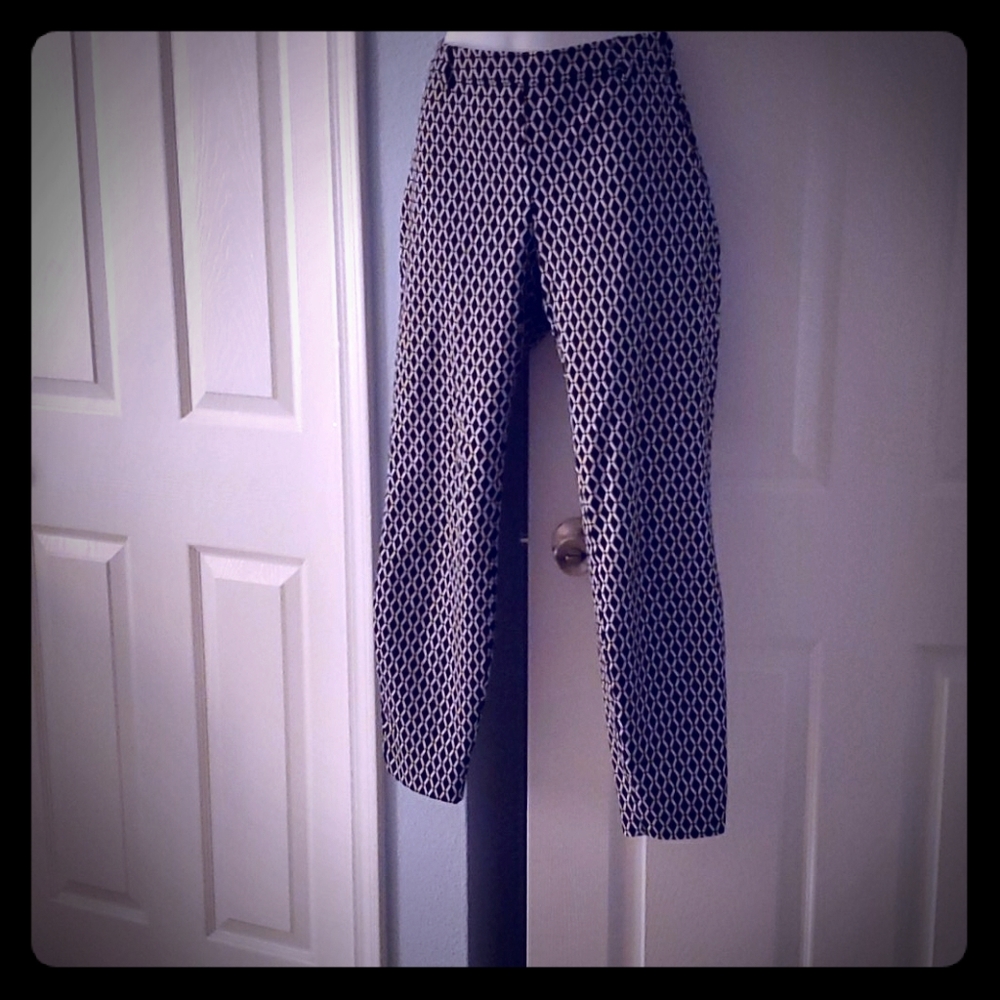 Black and white slacks